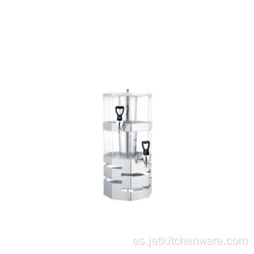 Dispensador de jugo octagonal apilado de acero inoxidable